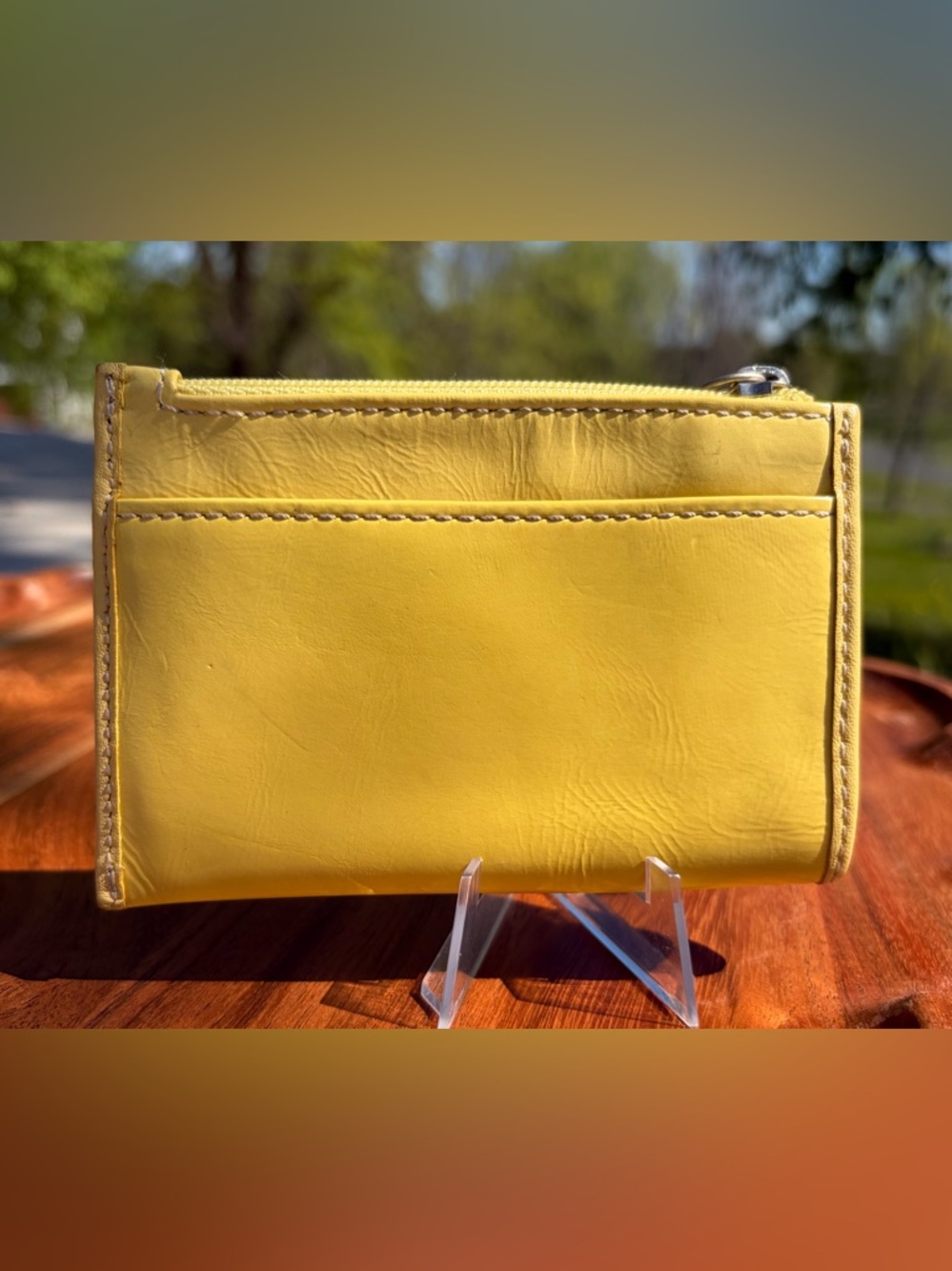 Coach Patent Leather Zip Up Coin Purse - Picture 9 of 11